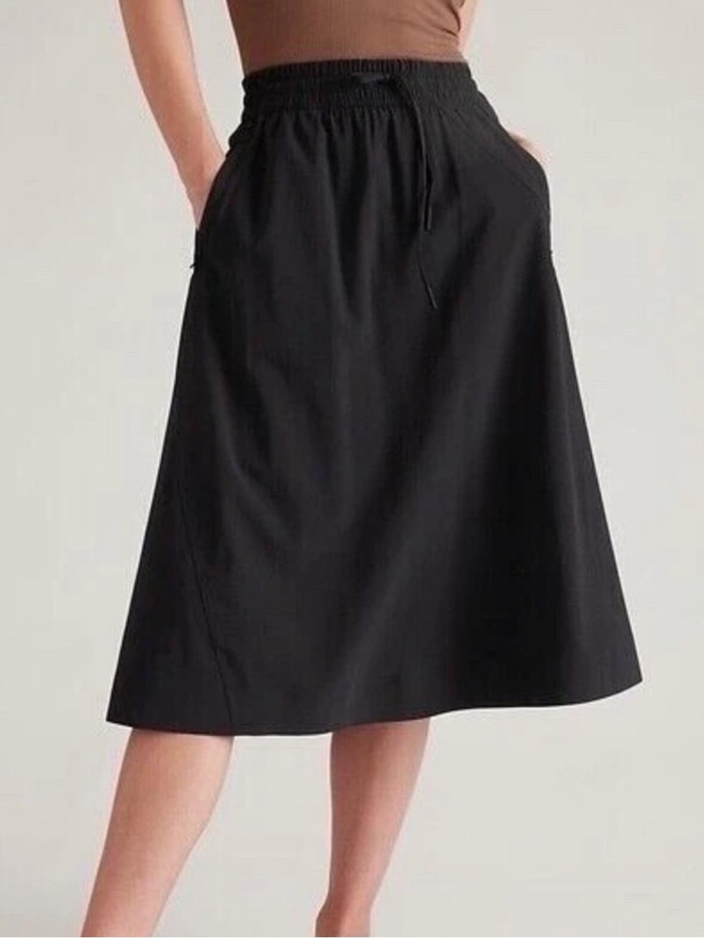 ATHLETA - Arrival Midi Skirt Performance Black size 20
